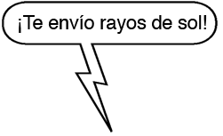 MENSAJE DE MENSAJE DE TEXTO DE GAYLE: ¡Te envío rayos de sol!