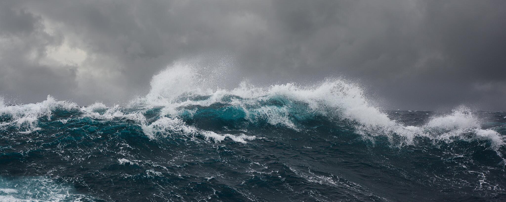 ocean waves in a storm