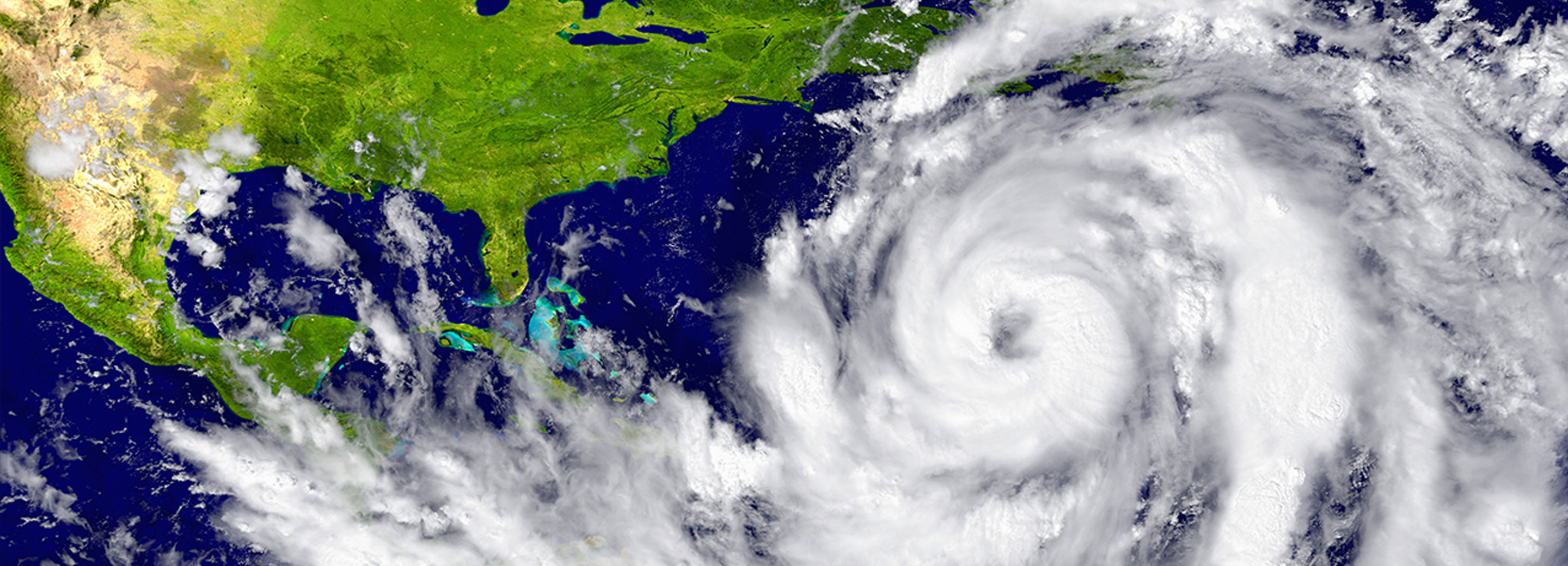 a satellite image of a hurricane