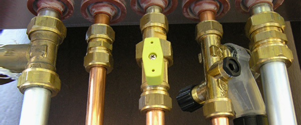 A household shut-off valve