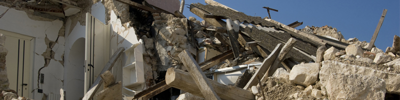 October 17th, 1989. A pile of rubble from the earthquake.