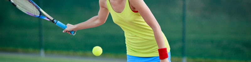 August 26th, 2011. A young lady in tennis attire begins warming up for her match.