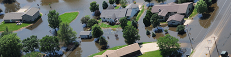 June 5th, 2008. An aerial view of a flooded neighborhood. June 5th, 2008. An aerial view of a flooded neighborhood.