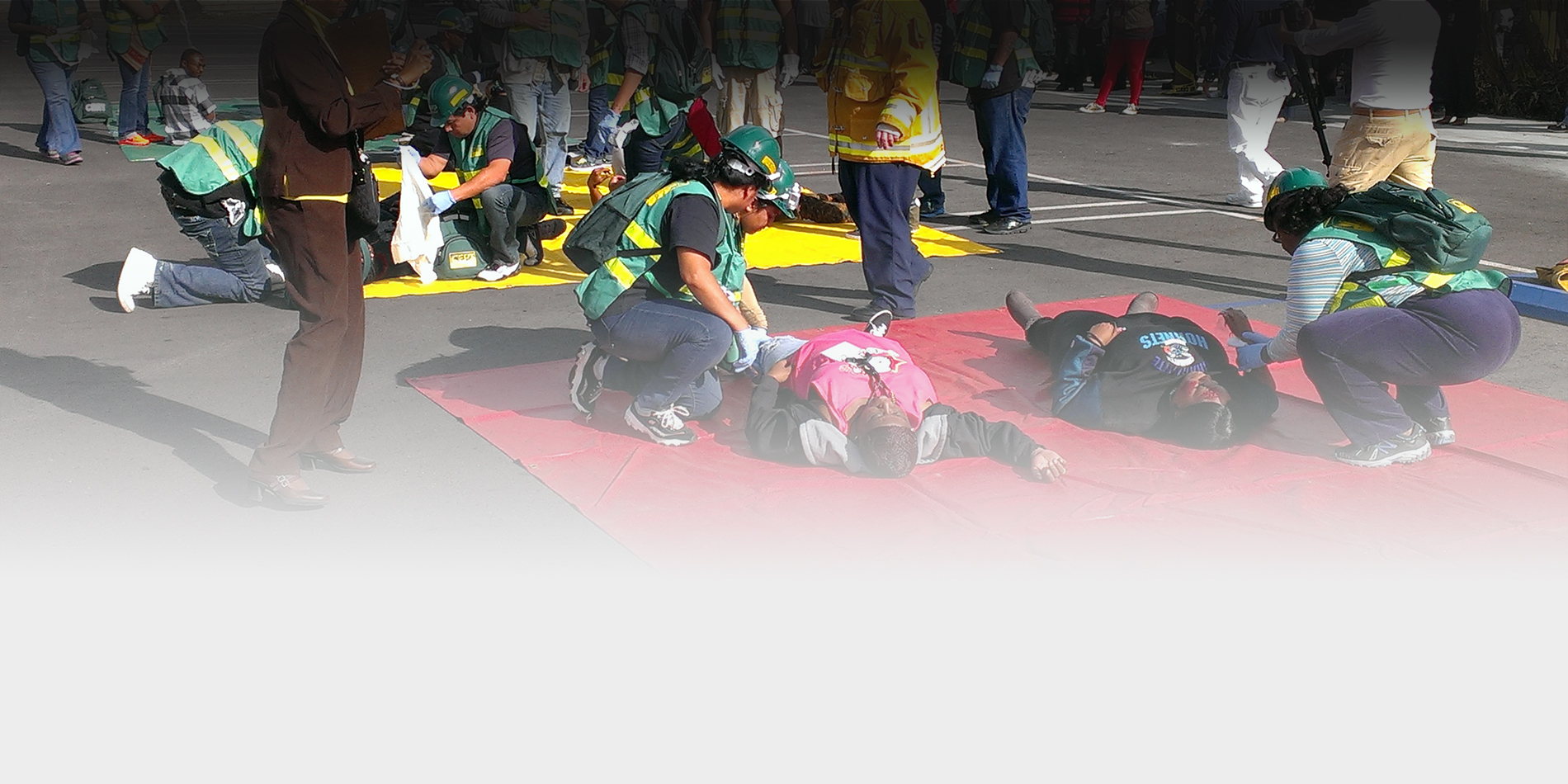 CERT teams practice life saving skills