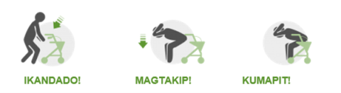 ihulog, takpan, hawakan mo
