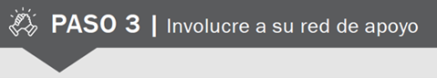 Paso 3: Involucre a su red de apoyo