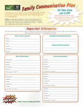 Family Communication Plan for Kids 