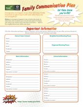 Family Communication Plan for Parents