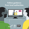 a couple watching the local news. Follow fuidance from local authorities.