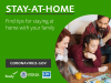 a family playing board games. Stay at home. Find tips for staying at home with your family. coronavirus.gov