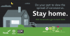 A house with a garden at night. A man cooking. Do your part to slow the spread of coronavirus. Stay home. Visit coronavirus.gov to learn more.