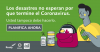 A man packing an emergency supply kit with wipes, hand sanitizer and face masks. Los Desastres No Esperan por que Termine el Coronavirus.Usted tampoco debe hacerlo. Planifica ahora.