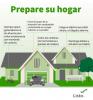 Prepare su hogar. Siempre opere generadores en las afueras para evitar envenenarse por monoxido de carbono. Llene el tanqque de su automovil con combustible y estacionelo en un lugar cubierto, si es posible. Cubra las ventanas con tormenteras o paneles de madera. Asegure objetos que esten afuera, o traigalos adentro. Mantenega arboles y arbustos recoratados.