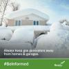 A house covered in several feet of snow. Always keep gas generators away from home and garages. #BeInformed