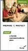A family plans their evacuation route using a map. Prepare to protect. Make a family communications plan. #BeReady