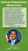 Image of Representative Neguse. National Preparedness Month 2022. “From the Cameron Peak, East Troublesome, and Marshall Fires to the historic floods in 2013, communities in Colorado’s 2nd District have unfortunately been an epicenter for disasters and emergencies. For the safety of our families and communities, it is imperative that we act decisively to prepare for any future threats. I am proud to partner with FEMA in honoring September as this year’s National Preparedness Month. Through increased investm