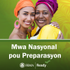 De fanm anbrase. Mwa Nasyonal Preparasyon