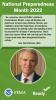 Image of Sen. Portman. National Preparedness Month 2022. "As a proud co-chair of FEMA's National Preparedness Month, I urge all Ohioans and Americans to teach your children, friends, and neighbors about the importance of emergency preparedness by making a plan and building a kit to be prepared for all types of emergencies. These steps are easy to follow and can help save the lives of your loved ones when unexpected disaster strikes."