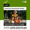 Una familia se sienta junta en un columpio del porche. Haga un plan de comunicación familiar. Prepárese para los desastres para crear un legado duradero para usted y su familia. Visite ready.gov/plan. Presentado por Ready, FEMA y Ad Council.