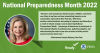 Image of Representative Maloney. National Preparedness Month 2022. “Disasters and emergencies like hurricanes, wildfires, and floods can strike at any time and have devastating impacts on our communities especially in New York City. With these weather-related incidents increasing in frequency and intensity as a result of climate change, I join in observing National Preparedness Month. I encourage all Americans to participate in this national initiative by making a plan, gathering supplies, and understandi