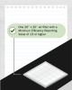 one 20"x20" air filter with a minimum efficiency reporting value of 13 or higher.