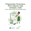 Preparación financiera. Para más consejos, visite ready.gov/financial-preparedness. Imagen de una mujer completando una lista de verificación.