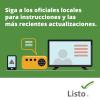 Siga las instrucciones de los funcionarios locales